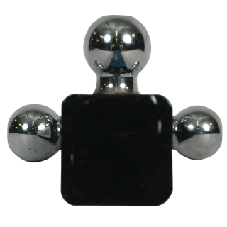 REESE specialty ball mount, black powder coat, fits 2-inch receiver, tri-ball, high-capacity towing