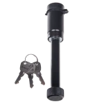 REESE Towpower dogbone style receiver lock with push-button key and rubber cover for trailer protection