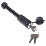 REESE Towpower dogbone style receiver lock with push-button key and rubber cover for trailer protection