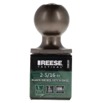 REESE Tactical 2-5/16 Inch Black Nickel Hitch Ball REESE Tactical hitch ball with 2-5/16 inch diameter and 6,000 lbs capacity