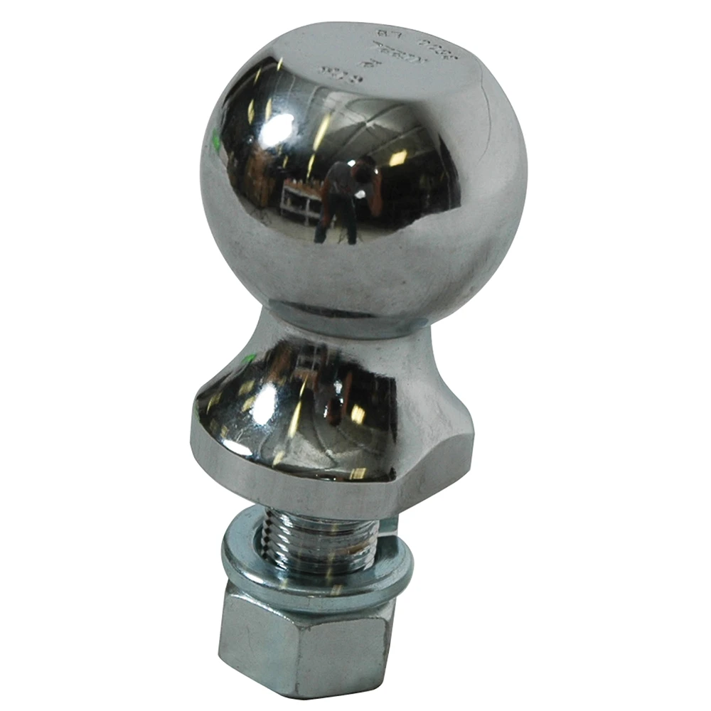 REESE 2 Inch Chrome Hitch Ball with 3,500 lbs Capacity REESE hitch ball with chrome finish, 2 inch diameter and 3,500 lbs towing capacity
