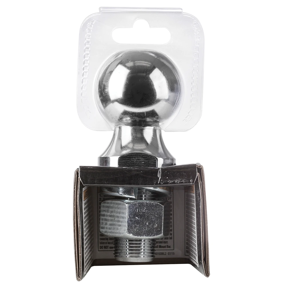 REESE hitch ball with 2 inch diameter, chrome finish, 6000 lbs capacity, ideal for towing securely.