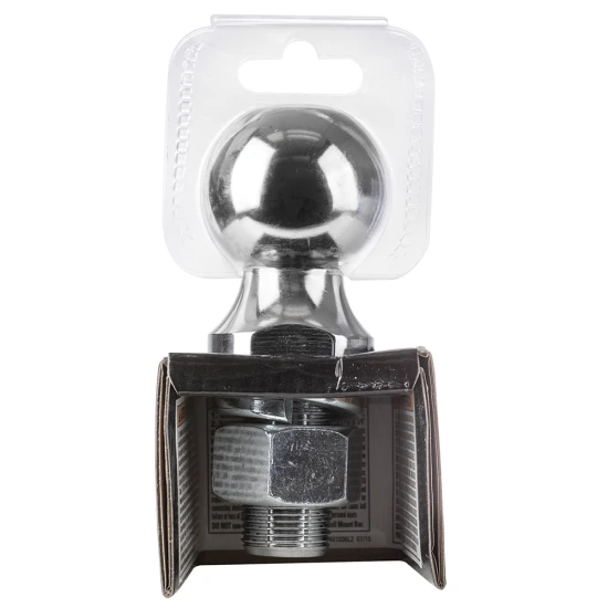 REESE hitch ball with 2 inch diameter, chrome finish, 6000 lbs capacity, ideal for towing securely.