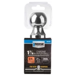 REESE 1-7/8 inch chrome hitch ball with 2,000 lbs capacity for secure towing