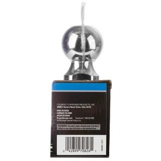 A REESE chrome hitch ball with 2 inch diameter and 3500 lbs towing capacity