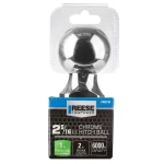 REESE hitch ball with chrome finish ensuring secure towing, 6000 lbs capacity, 2-5/16 inch ball diameter.