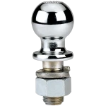 REESE hitch ball in chrome finish with 1-7/8 inch diameter, suitable for secure trailer towing with 2000 lbs capacity