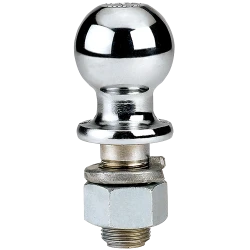 Reese Trailer Hitch Ball 1-7/8 Inch Diameter 1 Inch Shank 2 Inch Length 2000 Pounds Chrome 7402236