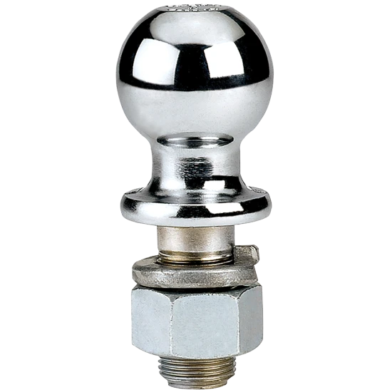 REESE hitch ball in chrome finish with 1-7/8 inch diameter, suitable for secure trailer towing with 2000 lbs capacity