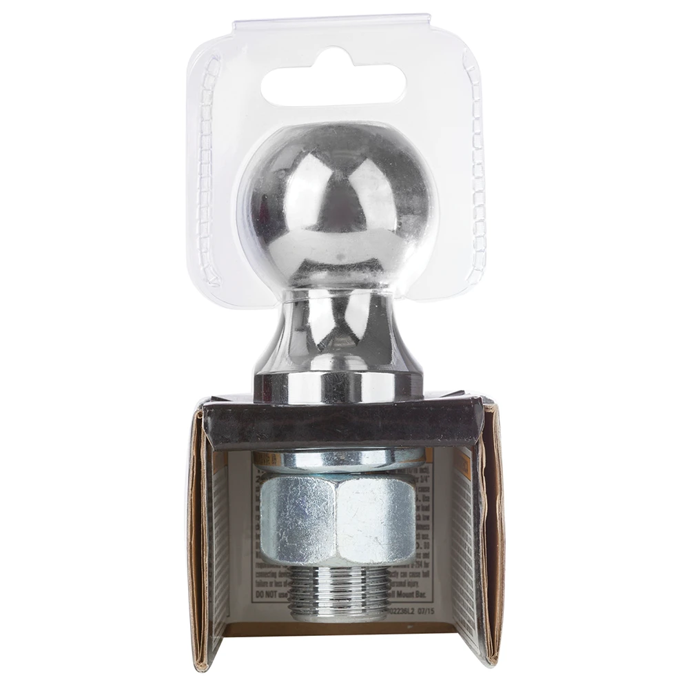 REESE hitch ball in chrome finish with 1-7/8 inch diameter, suitable for secure trailer towing with 2000 lbs capacity