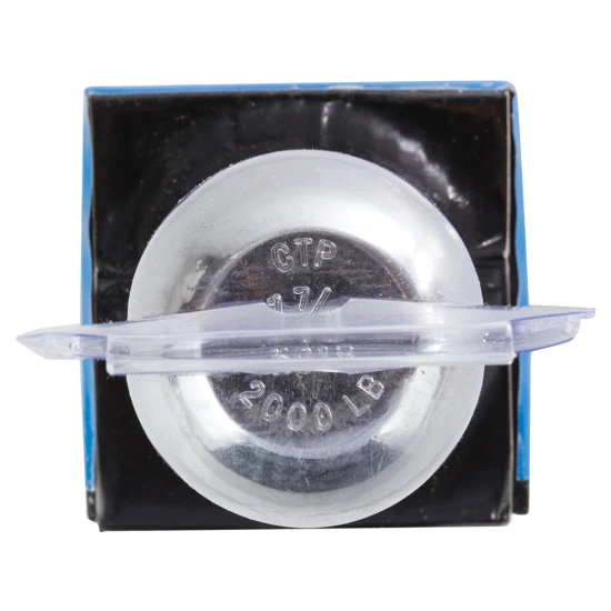 REESE hitch ball in chrome finish with 1-7/8 inch diameter, suitable for secure trailer towing with 2000 lbs capacity