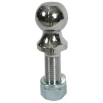 REESE hitch ball with 1-7/8 inch diameter and chrome finish for secure towing.
