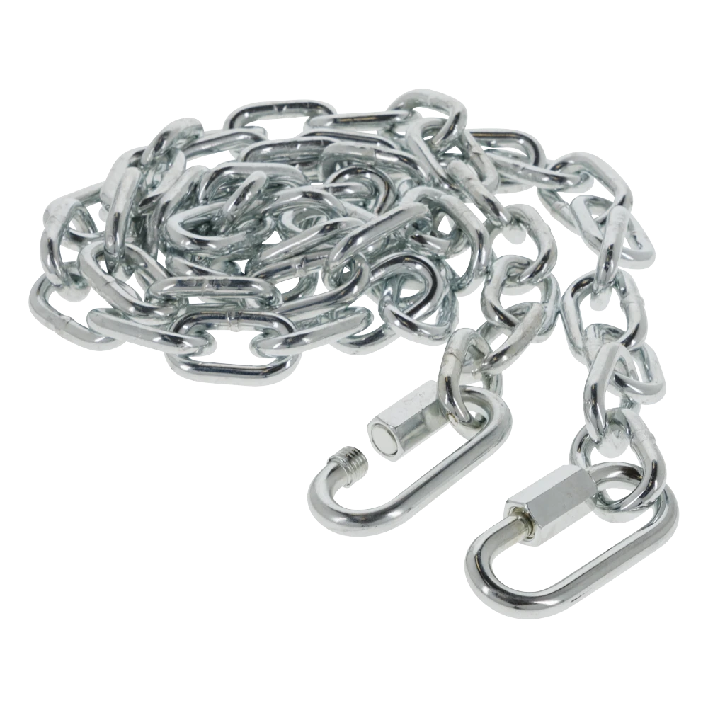 REESE 72-inch 5000 lbs Capacity Zinc Finish Safety Chains REESE safety chains with 72-inch length and 5000 lbs capacity in bright zinc finish