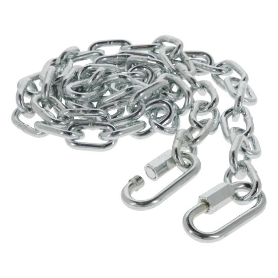 REESE 72-inch 5000 lbs Capacity Zinc Finish Safety Chains REESE safety chains with 72-inch length and 5000 lbs capacity in bright zinc finish
