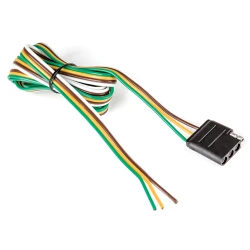 Reese 4 Way Flat Vehicle Side Trailer Wiring Connector 60 Inch Length 74123