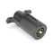 REESE Towpower 7-Way blade trailer end connector featuring brass terminals and non-corrosive housing.