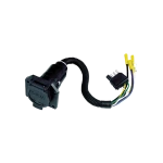 Reese 4 Flat to 7 Round Wiring Adapter Car End 74184