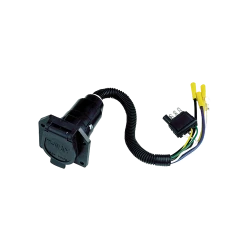 Reese 4 Flat to 7 Round Wiring Adapter Car End 74184