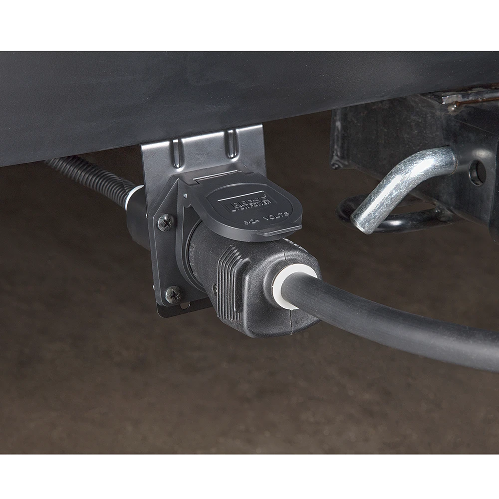 REESE Towpower 7-way connector adapter with pre-wired 4-flat and 7-round options