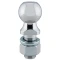 Secure REESE hitch ball with chrome finish, supports up to 12,000 lbs.