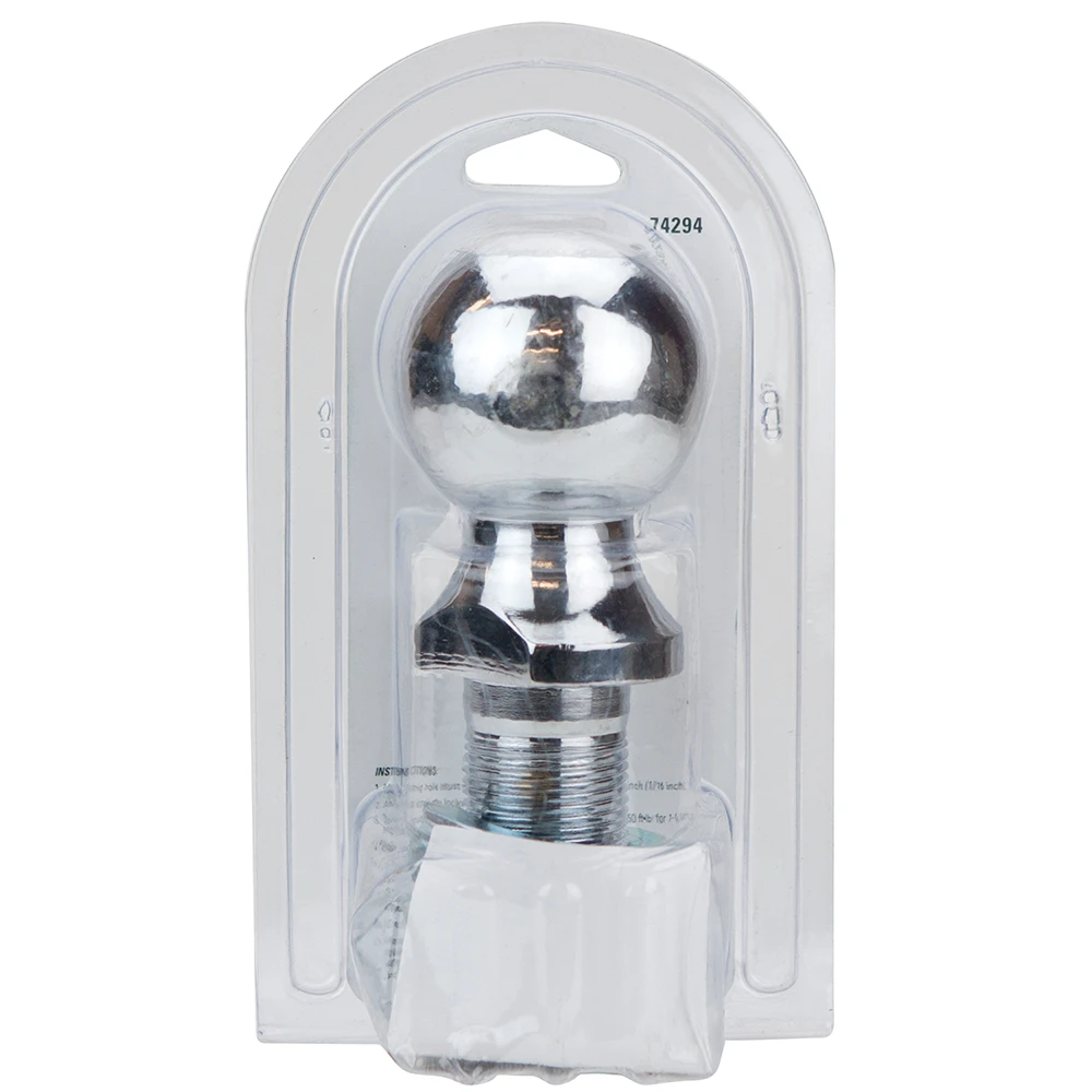 REESE Hitch Ball - 2-5/16 Inch Chrome, 12,000 lbs Capacity Secure REESE hitch ball with chrome finish, supports up to 12,000 lbs.