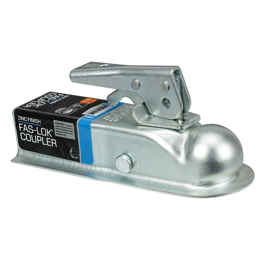 REESE Towpower coupler with zinc finish and trigger latch for 1-7/8 inch ball