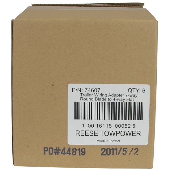 REESE Towpower adapter converting 7-way blade to 4-way flat connector
