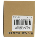 REESE Towpower 4-flat connector loop with connectors for car and trailer