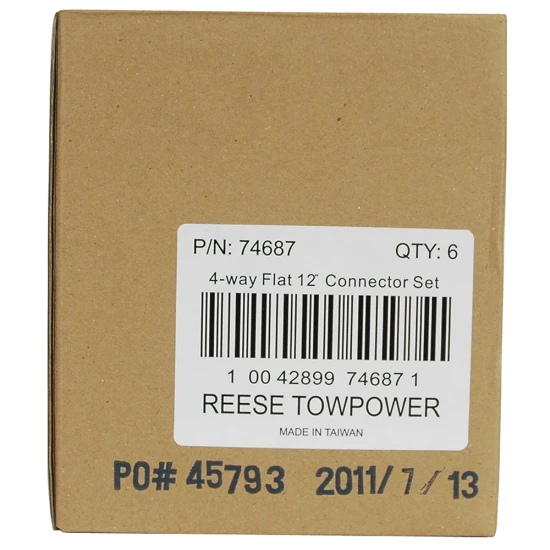 REESE Towpower 4-flat connector loop with connectors for car and trailer