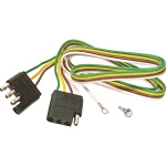 REESE Towpower towing connector with 4-way flat plug and 18 gauge bonded wire for trailer lighting