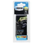 REESE Towpower towing connector with 4-way flat plug and 18 gauge bonded wire for trailer lighting