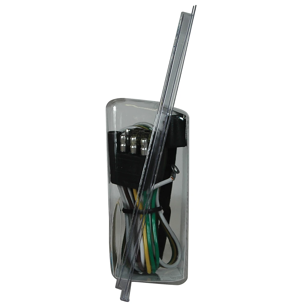 REESE Towpower towing connector with 4-way flat plug and 18 gauge bonded wire for trailer lighting
