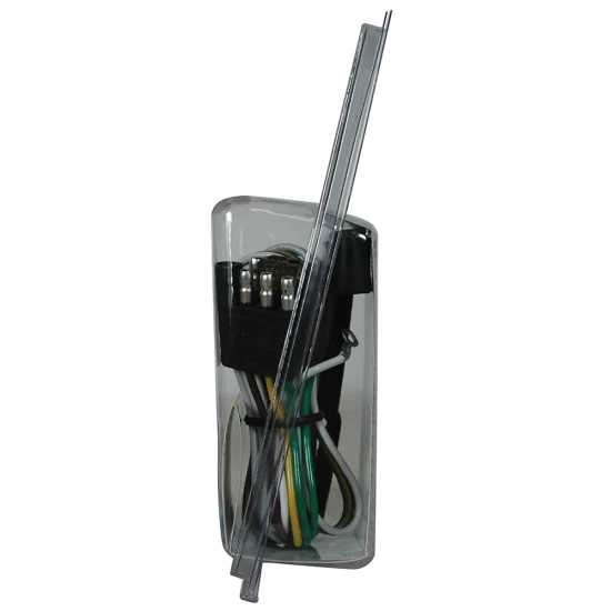 REESE Towpower towing connector with 4-way flat plug and 18 gauge bonded wire for trailer lighting