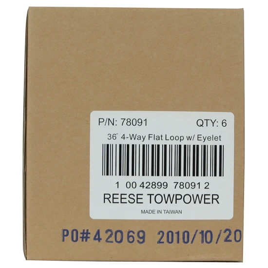 REESE Towpower towing connector with 4-way flat plug and 18 gauge bonded wire for trailer lighting