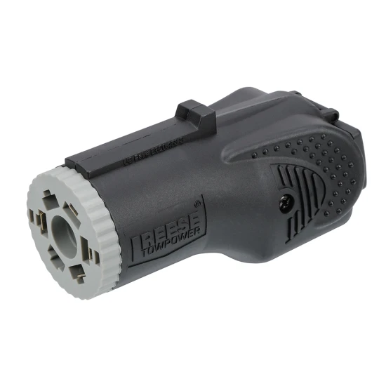 REESE Towpower electrical adapter with LED circuit tester for 7-way to 4-way conversion.