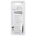 REESE Towpower towing adapter converting 7-way blade to 4 or 5-flat, featuring LED tester and 12V outlet