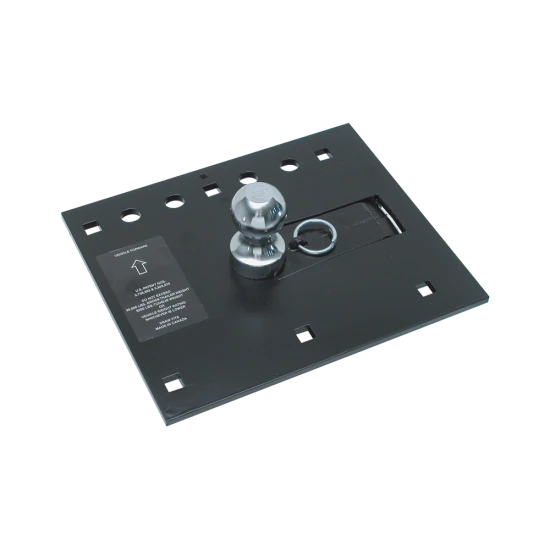 REESE fold-down gooseneck hitch, allows unrestricted truck bed use, ideal for gooseneck trailers, with chrome ball and safety features