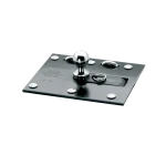 REESE fold-down gooseneck hitch, allows unrestricted truck bed use, ideal for gooseneck trailers, with chrome ball and safety features