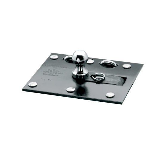 REESE fold-down gooseneck hitch, allows unrestricted truck bed use, ideal for gooseneck trailers, with chrome ball and safety features