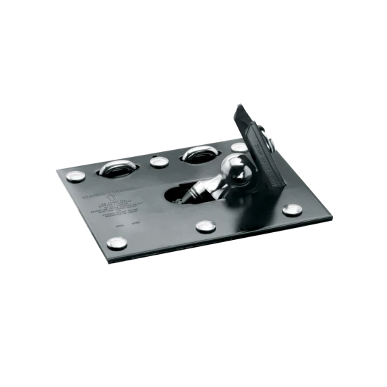 REESE fold-down gooseneck hitch, allows unrestricted truck bed use, ideal for gooseneck trailers, with chrome ball and safety features