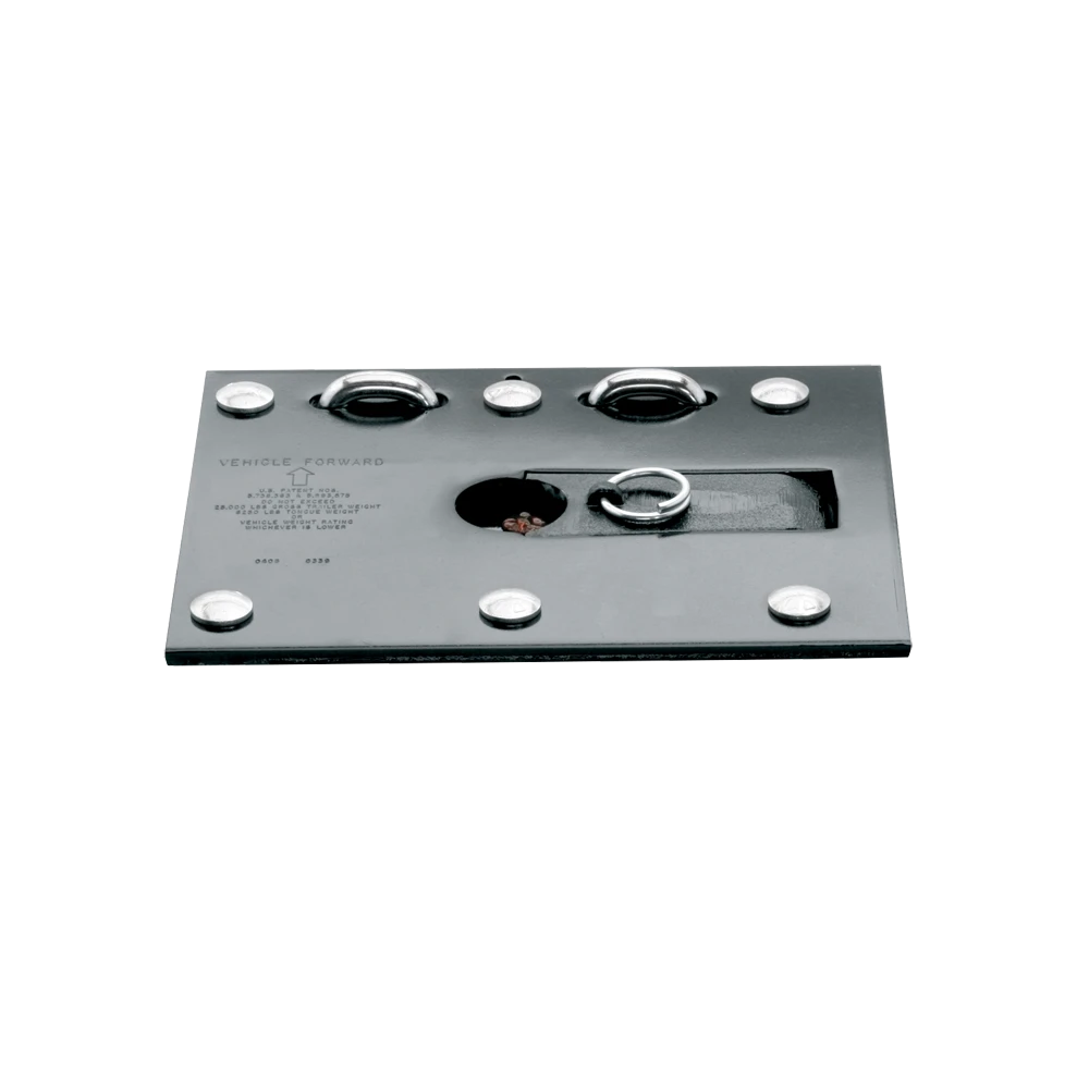 REESE fold-down gooseneck hitch, allows unrestricted truck bed use, ideal for gooseneck trailers, with chrome ball and safety features