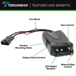 Tekonsha Brakeman IV digital brake control with display and adjustment controls
