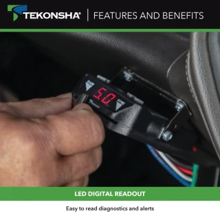 Tekonsha Brakeman IV digital brake control with display and adjustment controls