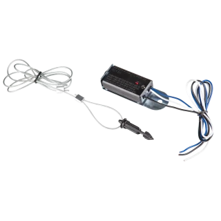 Tekonsha breakaway switch with LED and nylon lanyard for trailer safety.