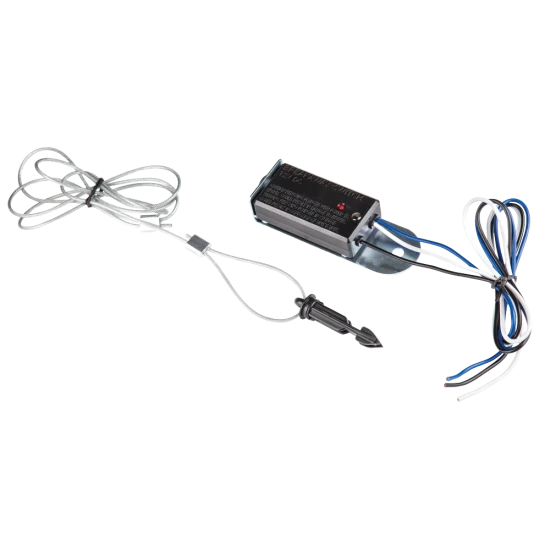 Tekonsha breakaway switch with LED and nylon lanyard for trailer safety.