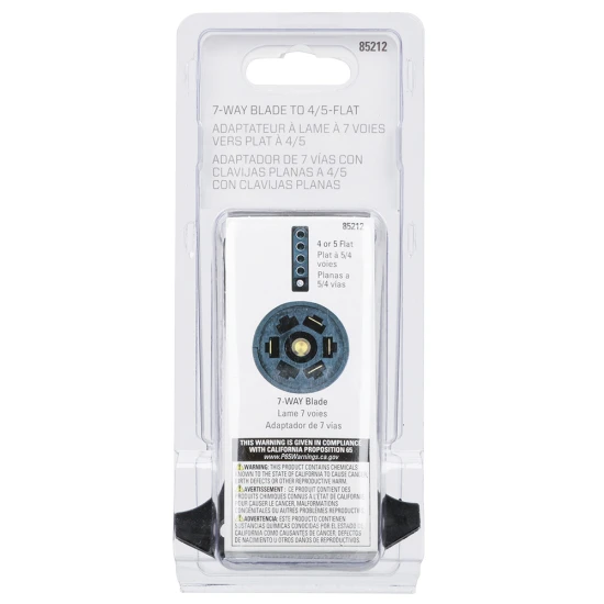 REESE Towpower adapter for connecting 4 or 5-way flat trailer plugs to 7-way receptacles