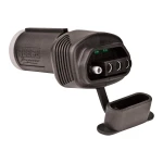 REESE Towpower towing adapter converting 6-Pin round to 4-Flat connector with LED circuit tester