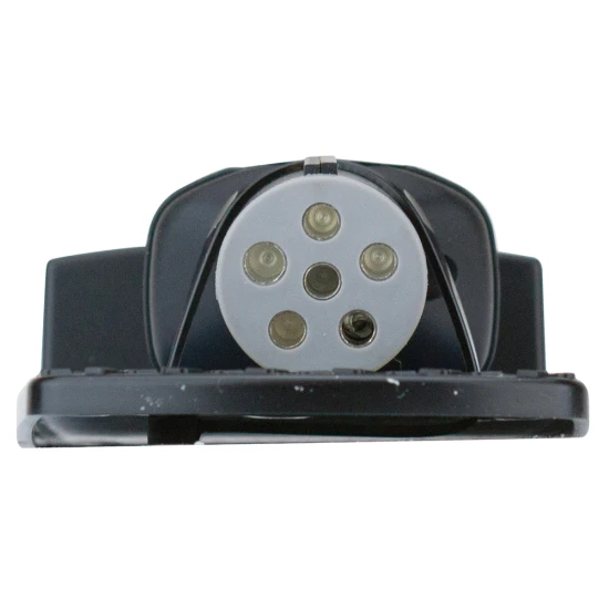 REESE Towpower towing adapter converting 6-Pin round to 4-Flat connector with LED circuit tester