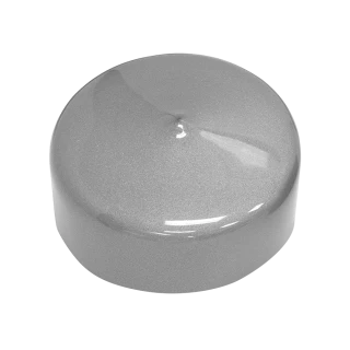 Chrome-plated steel dust caps for trailer wheel bearings, maintaining pressure