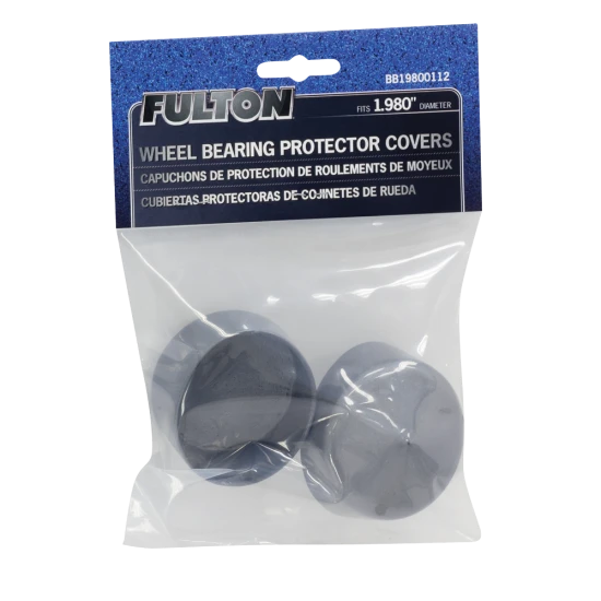 Chrome-plated steel dust caps for trailer wheel bearings, maintaining pressure